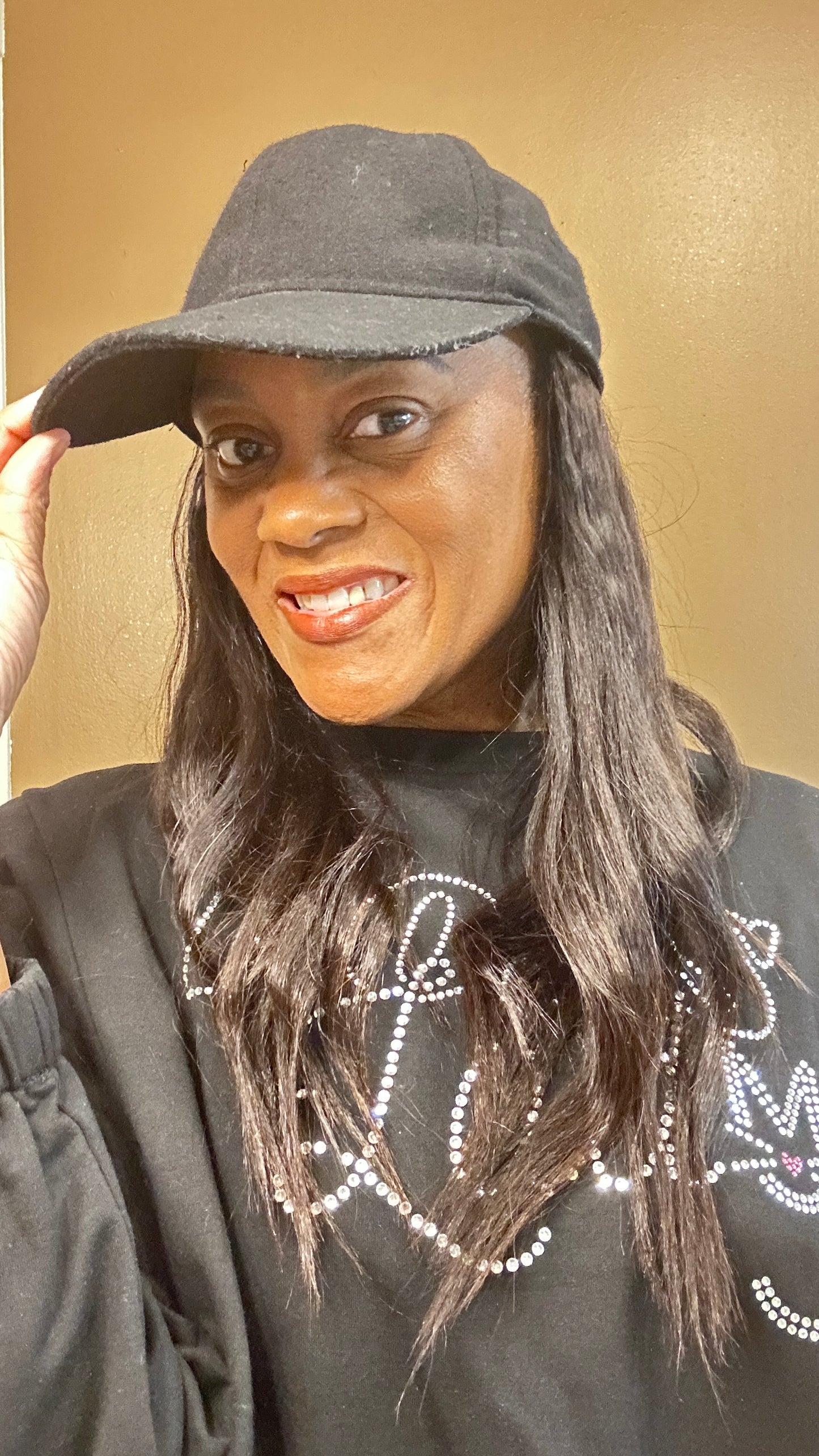 Baseball cap wig