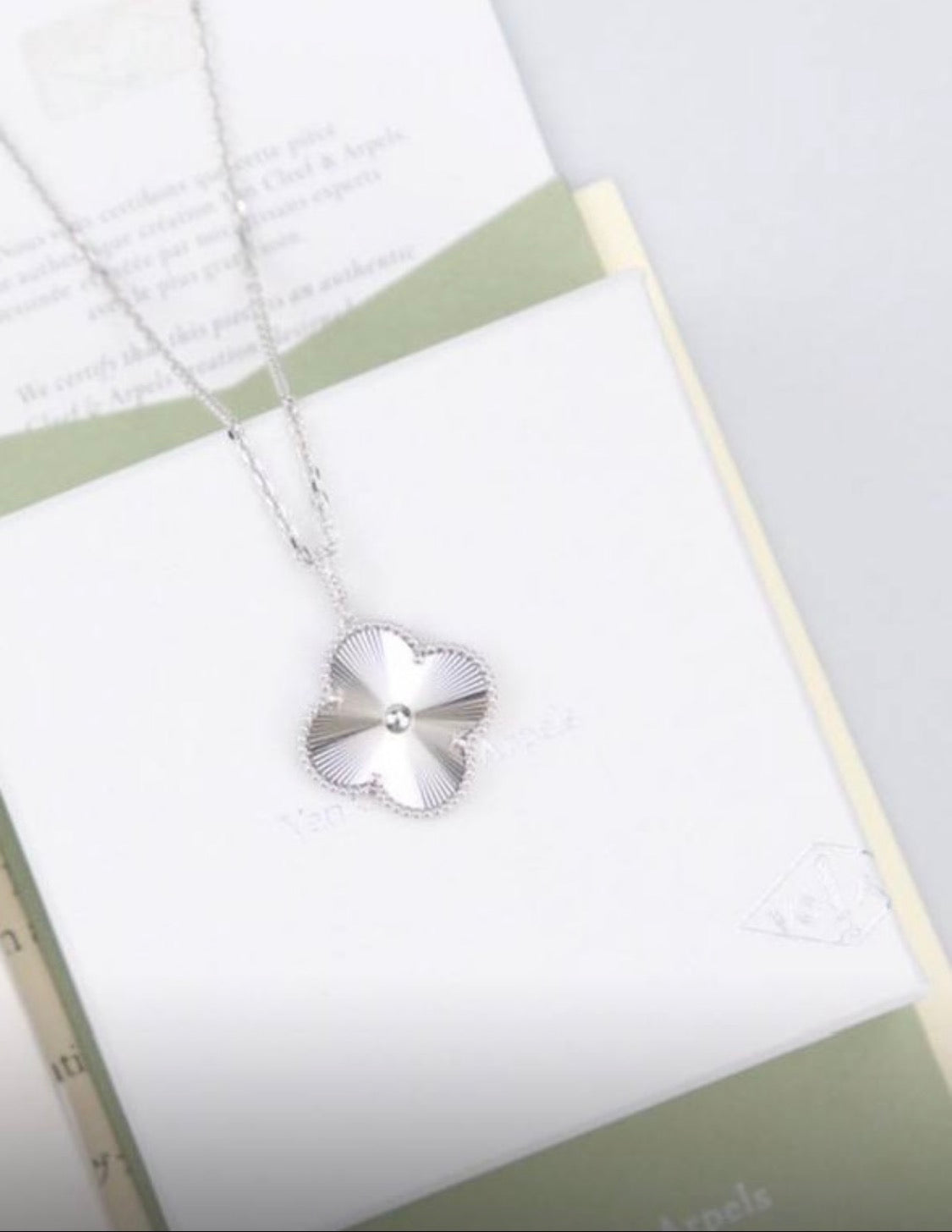 Van Cleef silver necklace