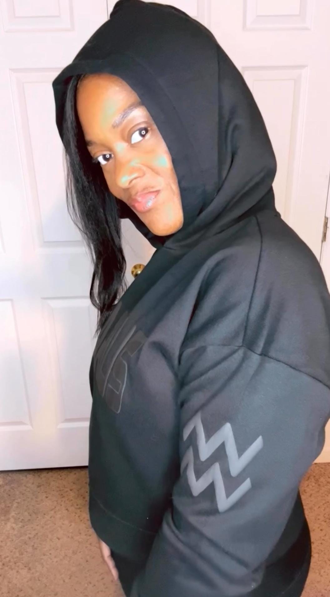 Blak Zodiak ladies crop top hoodie, crop top 1/2 zipper sweatshirt and crop top sweatshirt