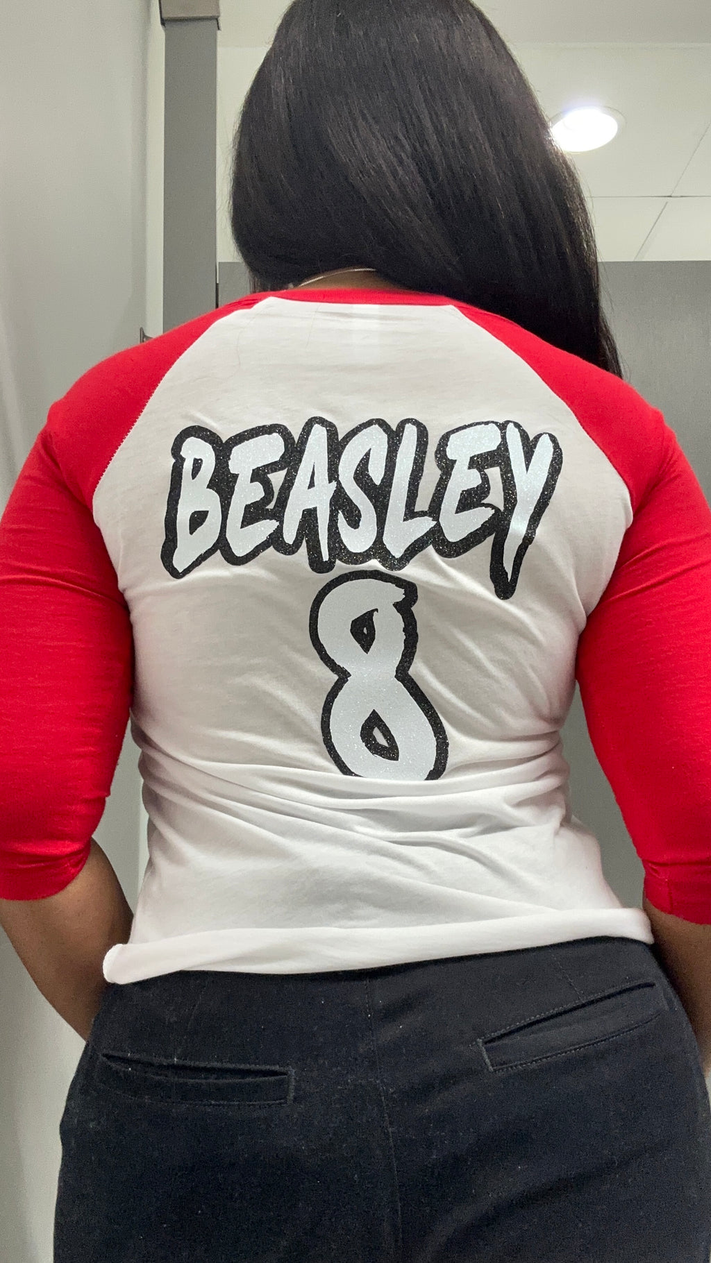 Cincy Reds with custom name on back and a number