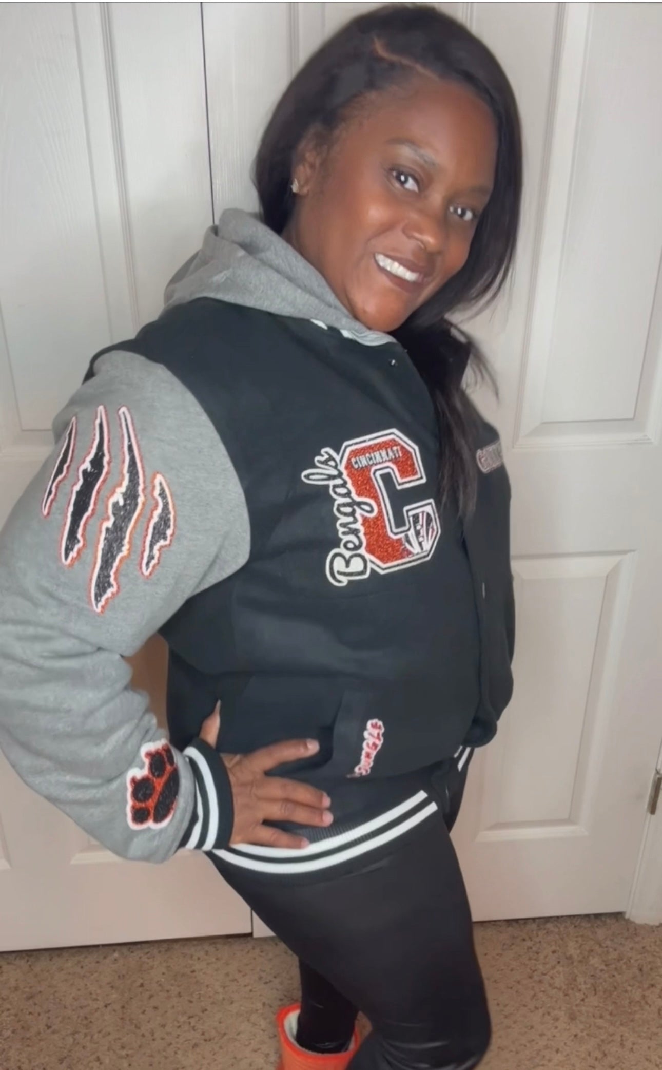 Bengals Customized Letterman Jacket