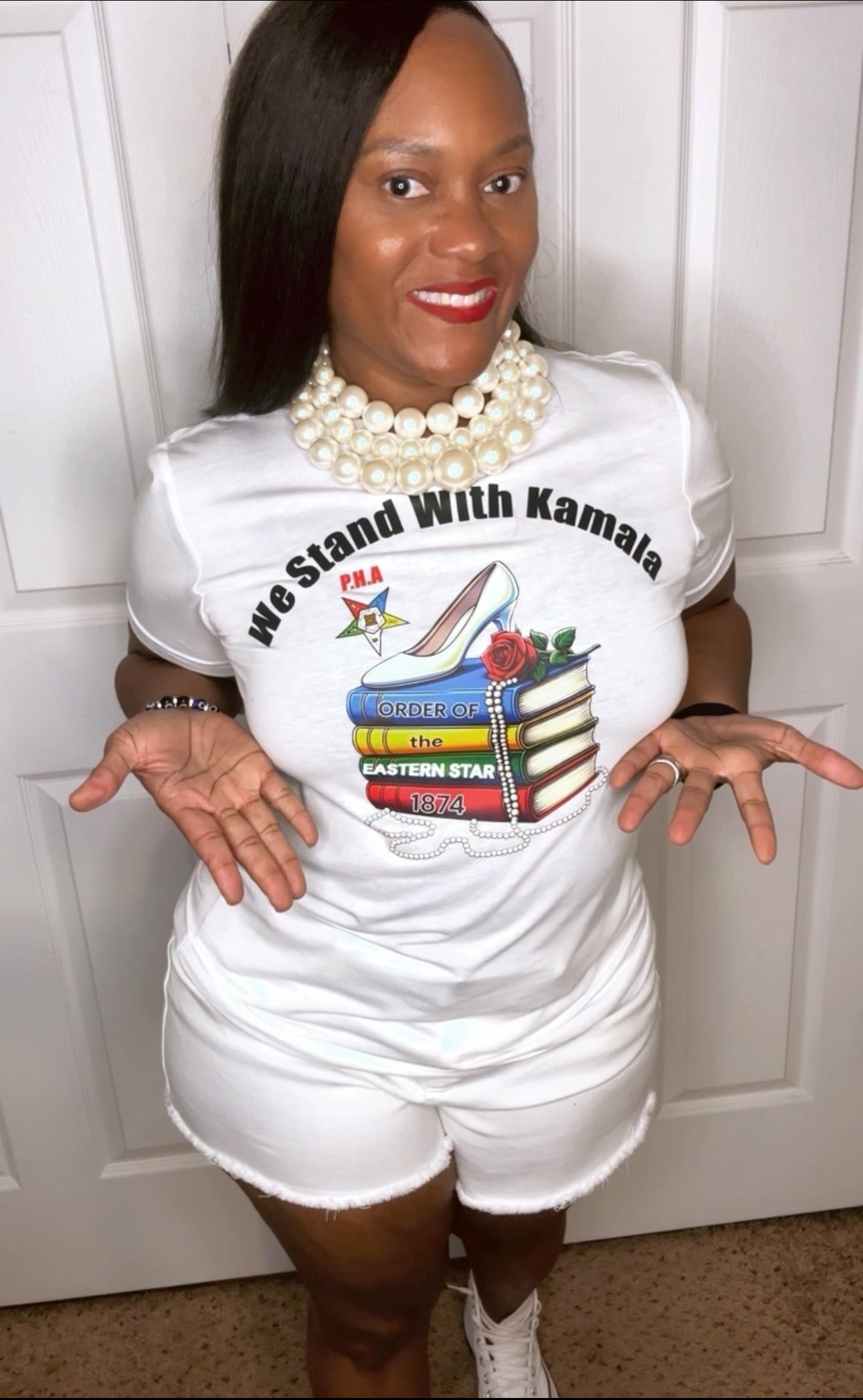 OES WE STAND WITH KAMALA UNISEX SHIRTS