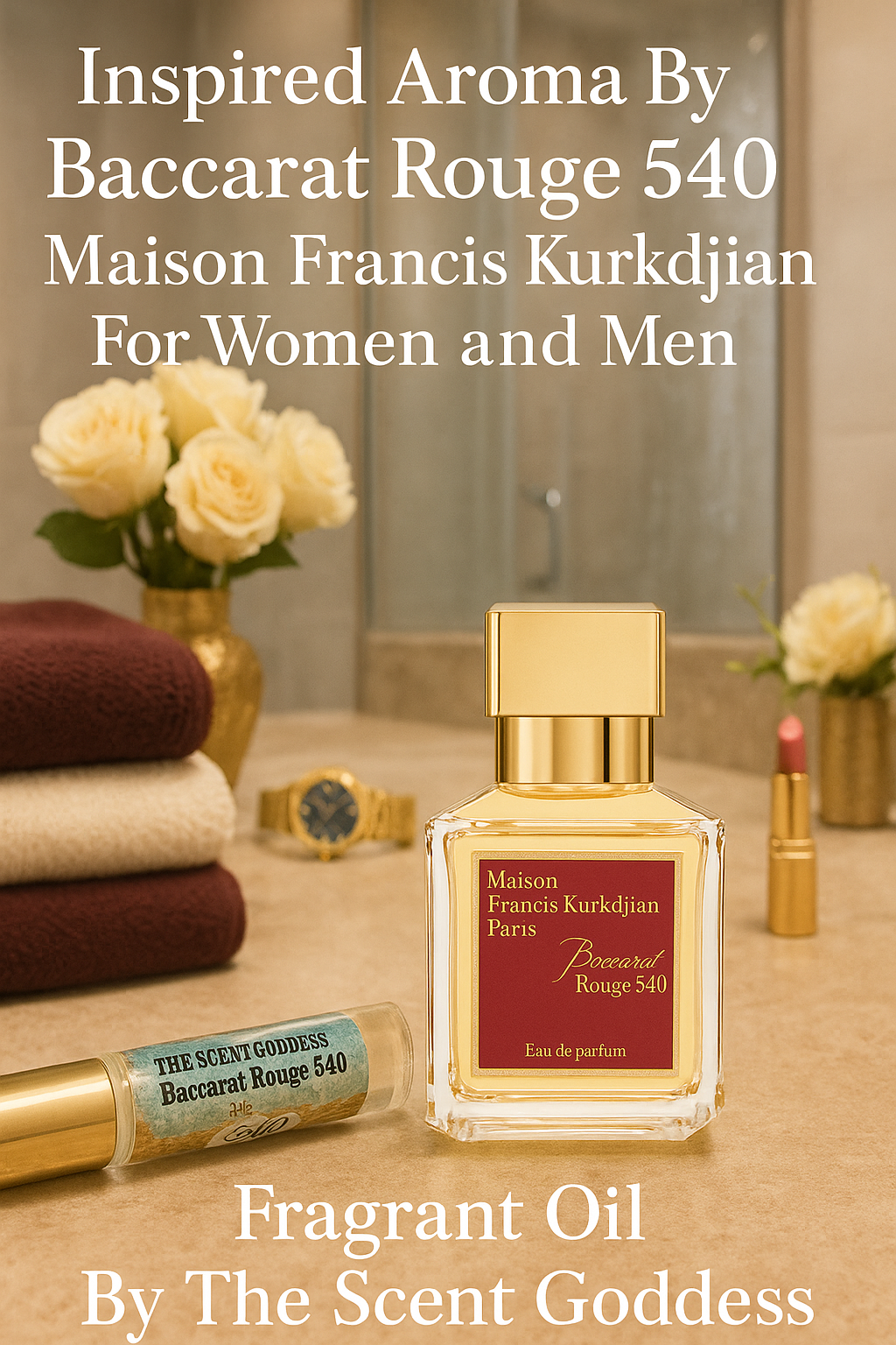 Inspired Aroma to Baccarat Rouge 540 by Maison Francis Kurkdjian for Women and Men