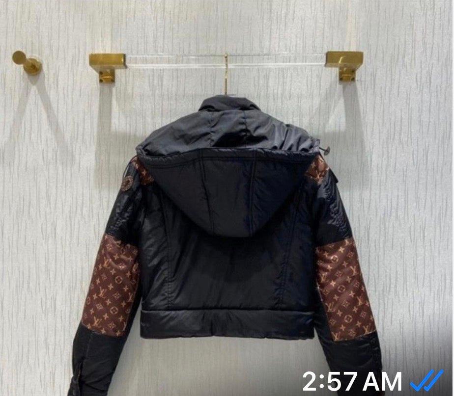 Ladies Monogram puffer flip color jacket
