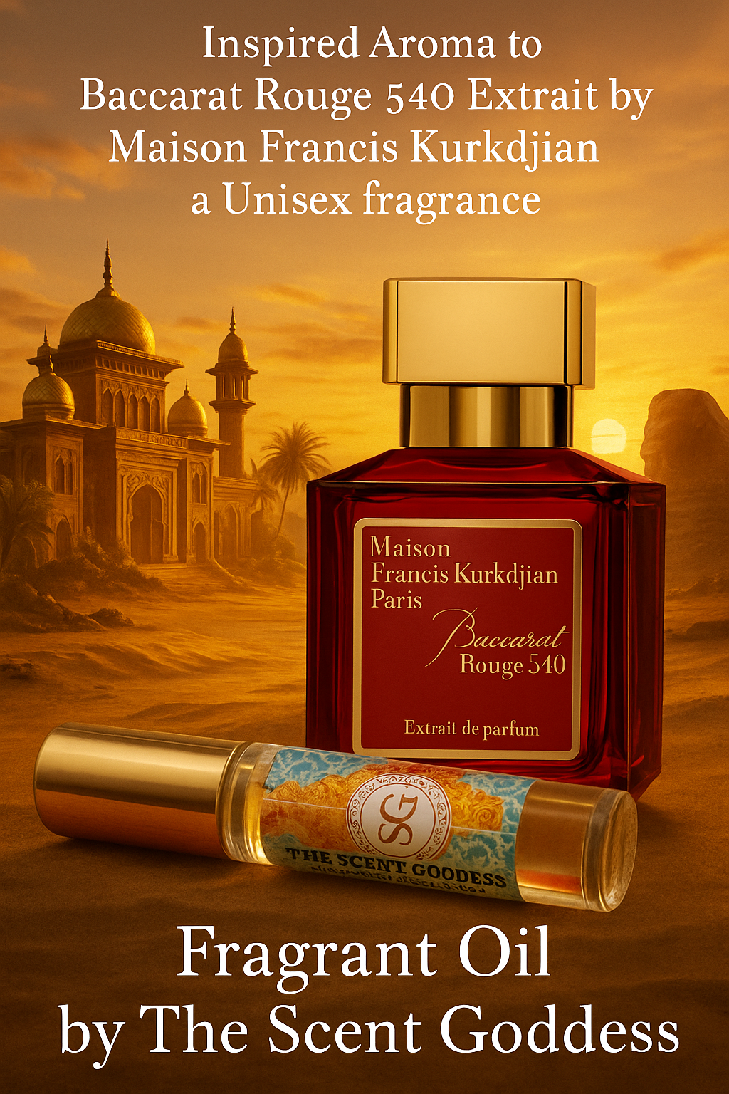 Inspired Aroma to Baccarat Rouge 540 Extrait de Parfum -Maison Francis