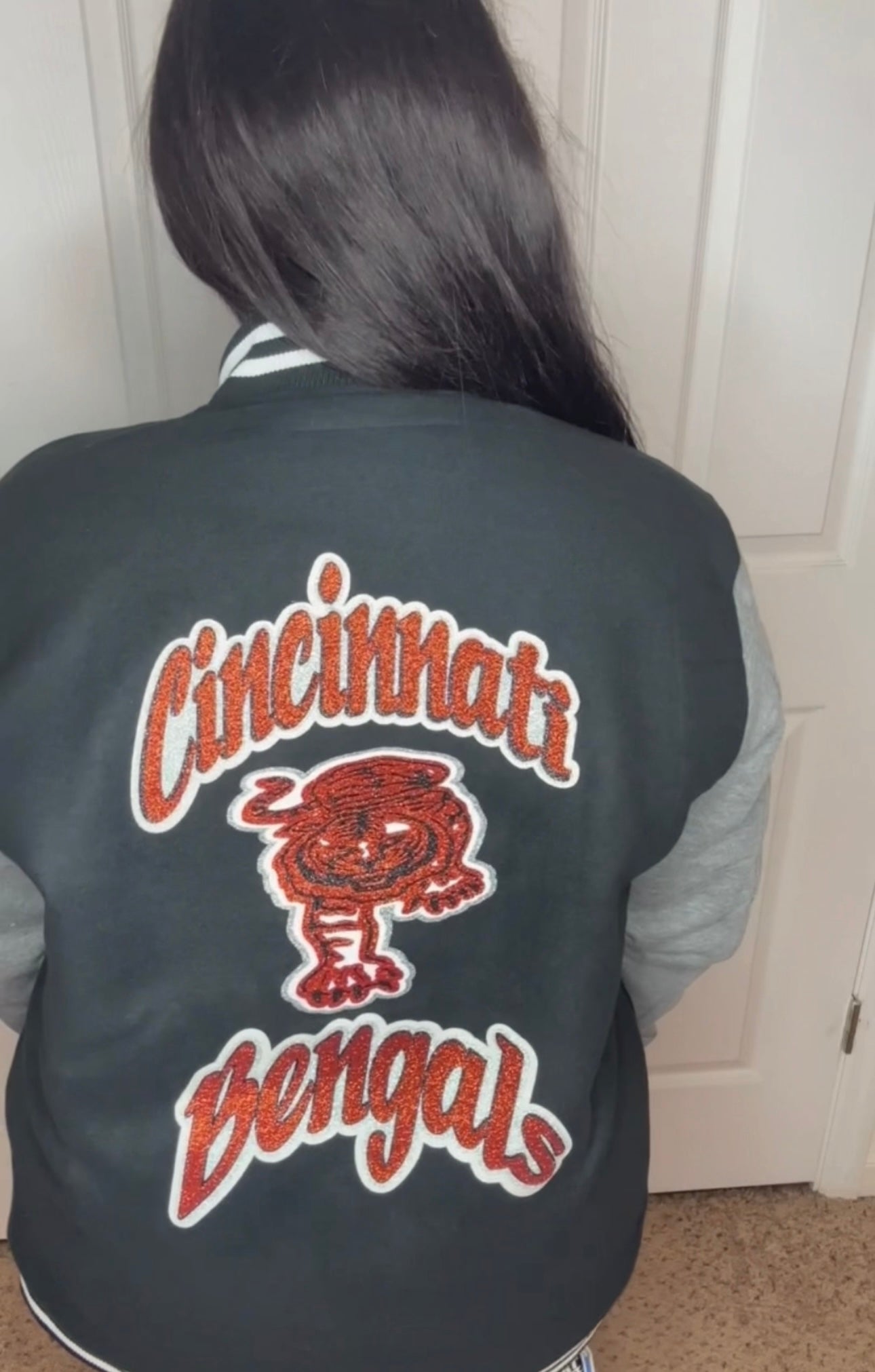 Bengals Customized Letterman Jacket