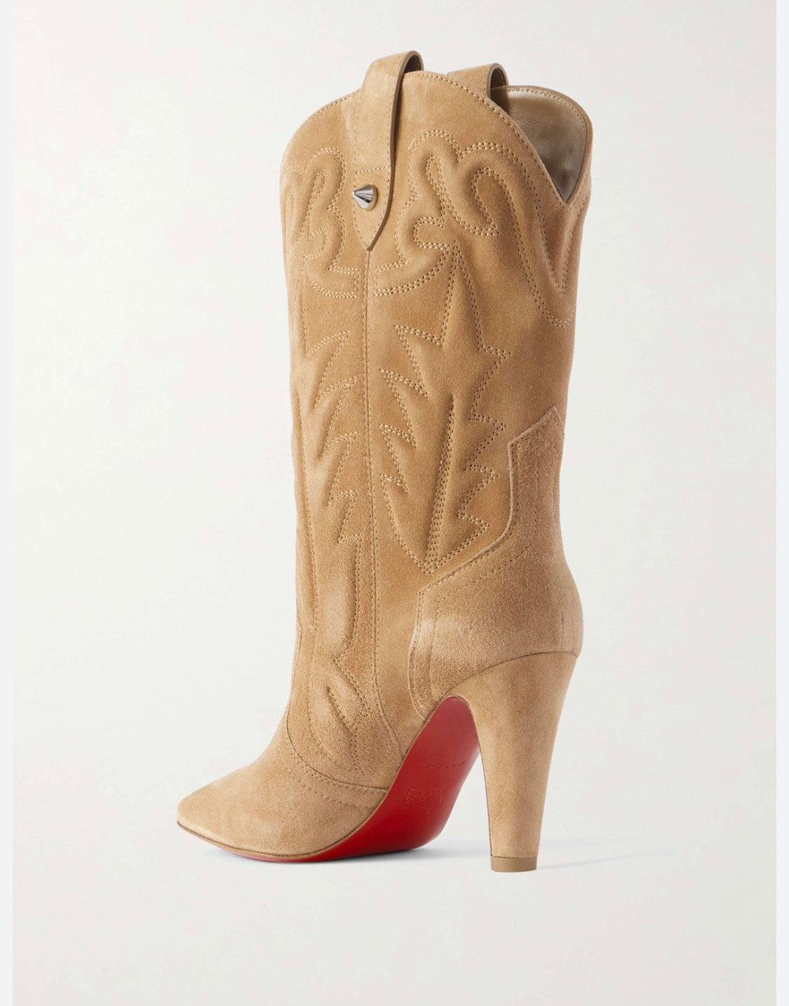 Camel color bottom Red heel Loubs