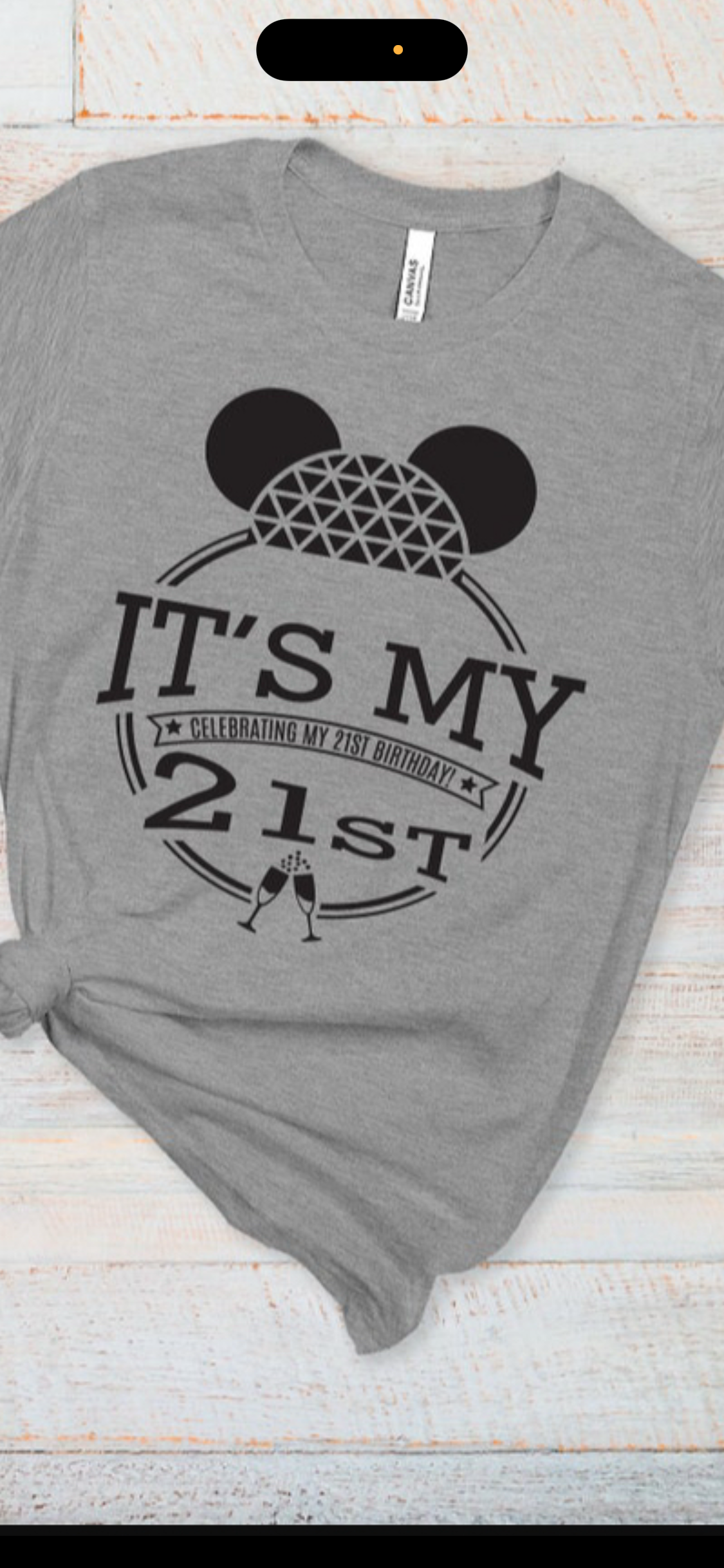 Micke ears 21st b day shirts