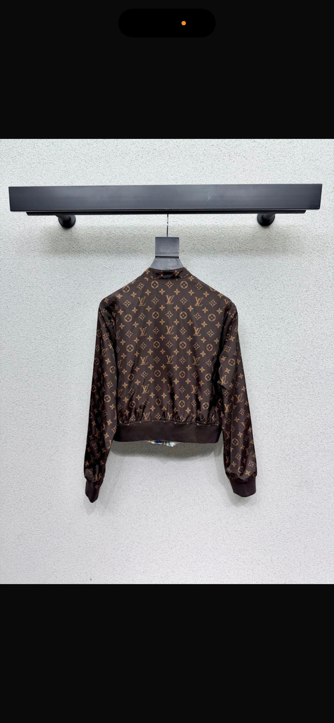 Reversible LV zip jacket