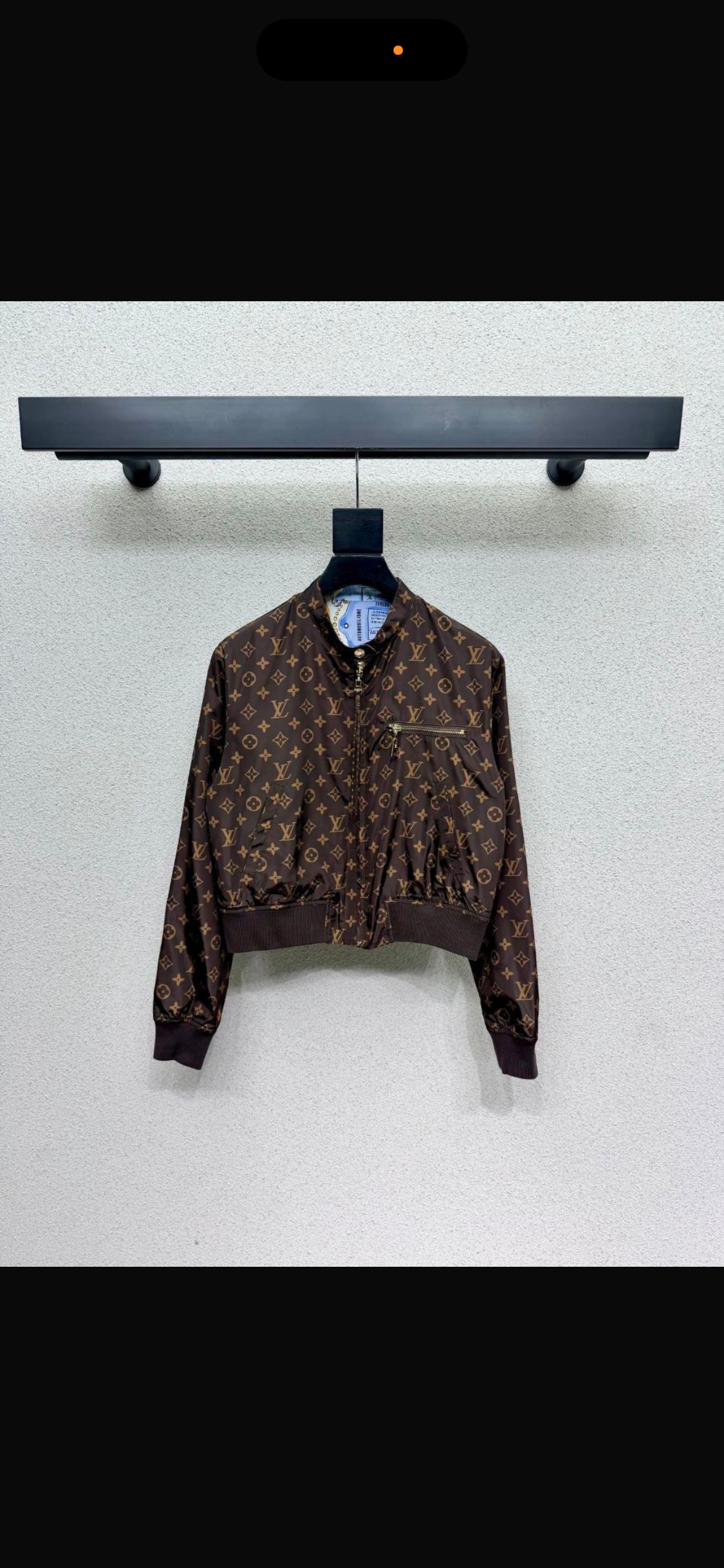 Reversible LV zip jacket