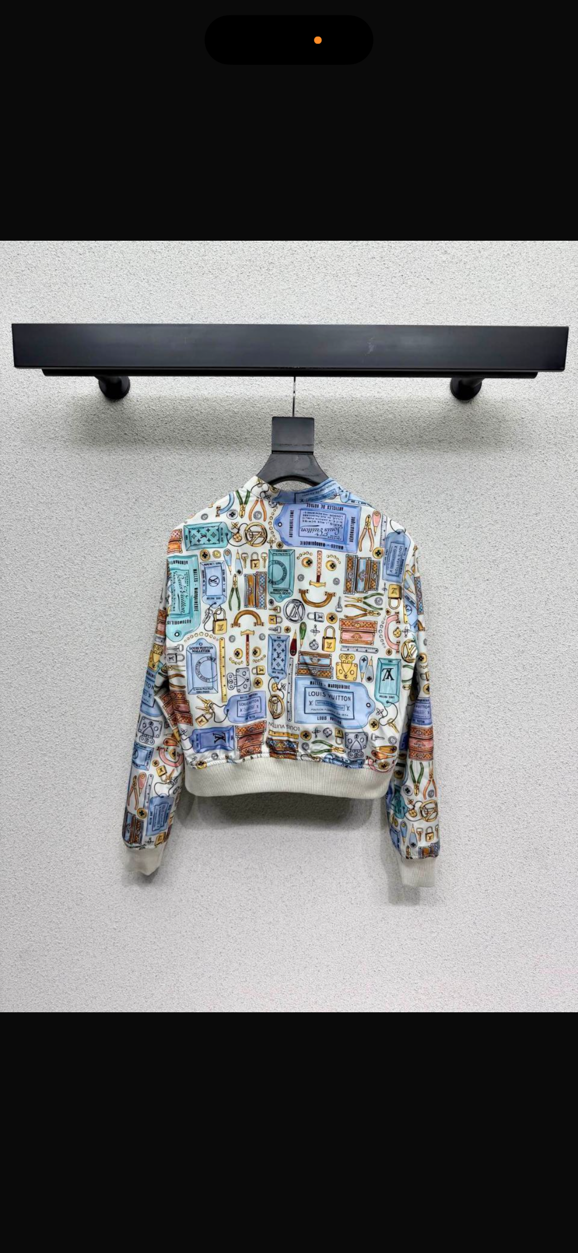 Reversible LV zip jacket