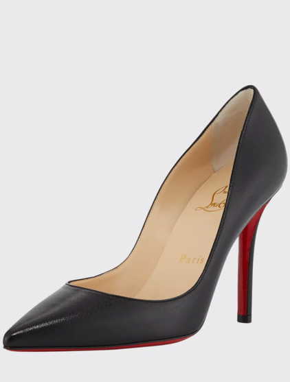 Apostrophe Leather 100mm Red Bottom Pumps