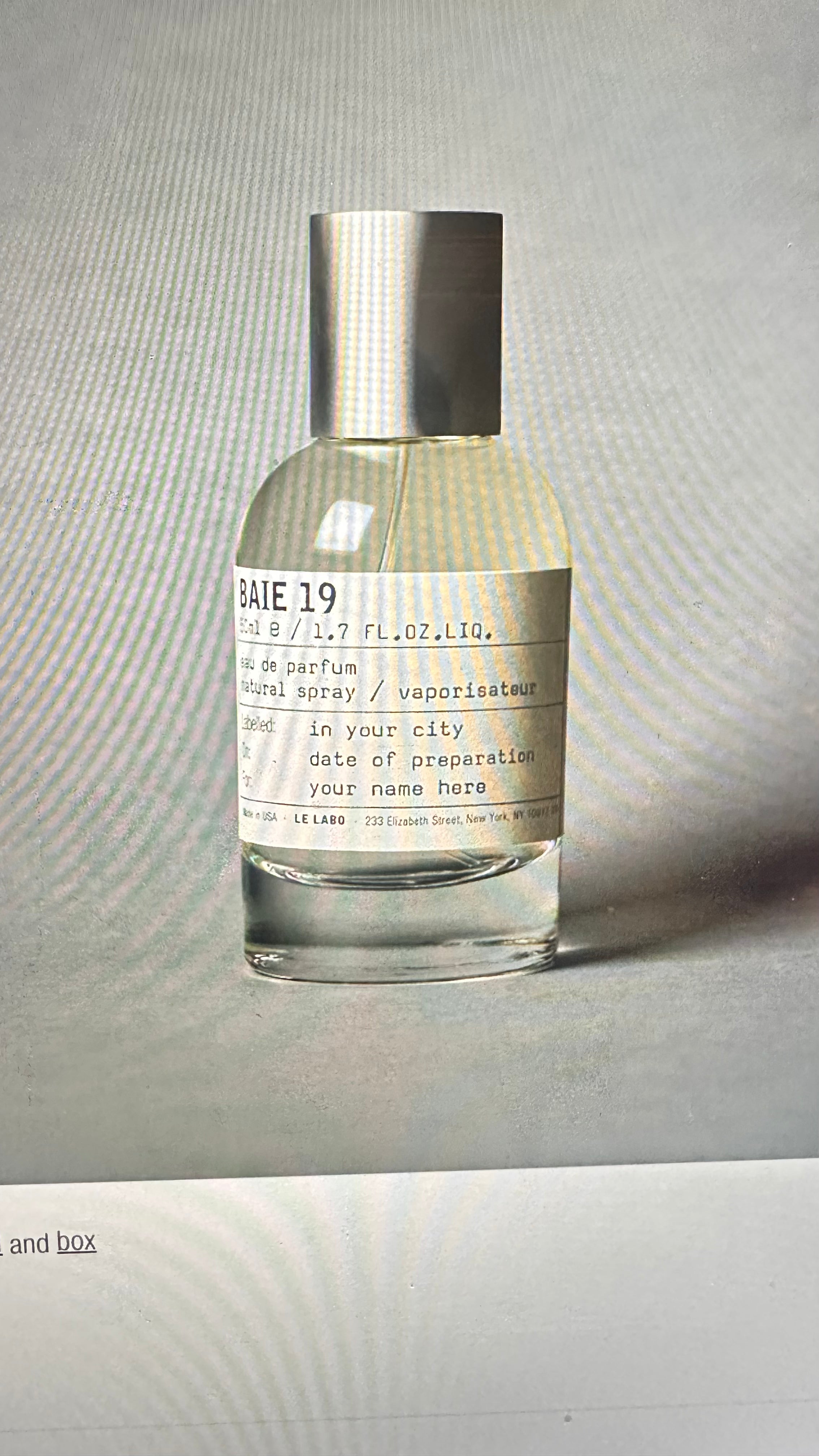 Baie 19 Le Labo *DUPE* FRAGRANT OIL for women and men