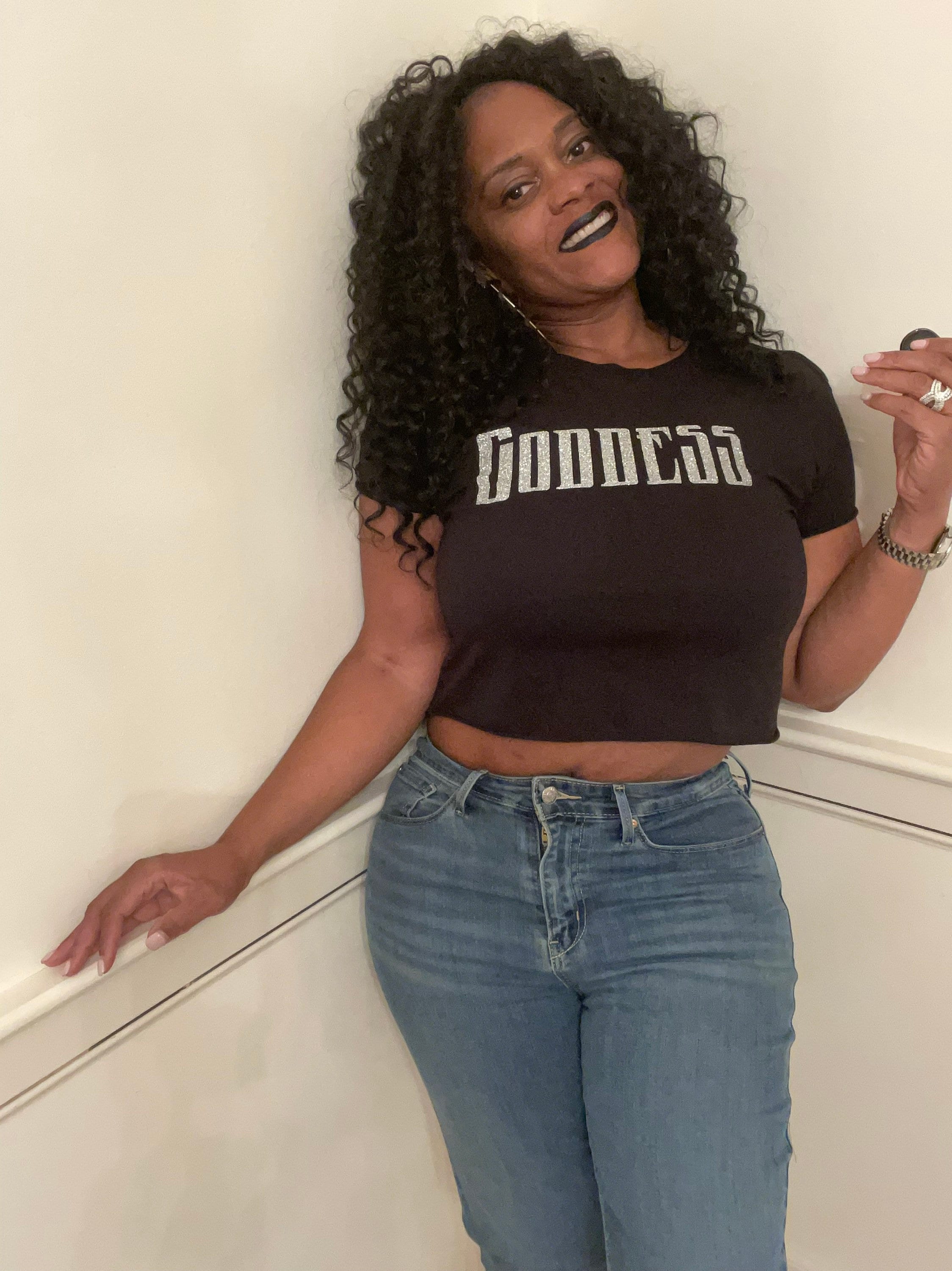 Goddess Crop Top Ladies Fit Tee