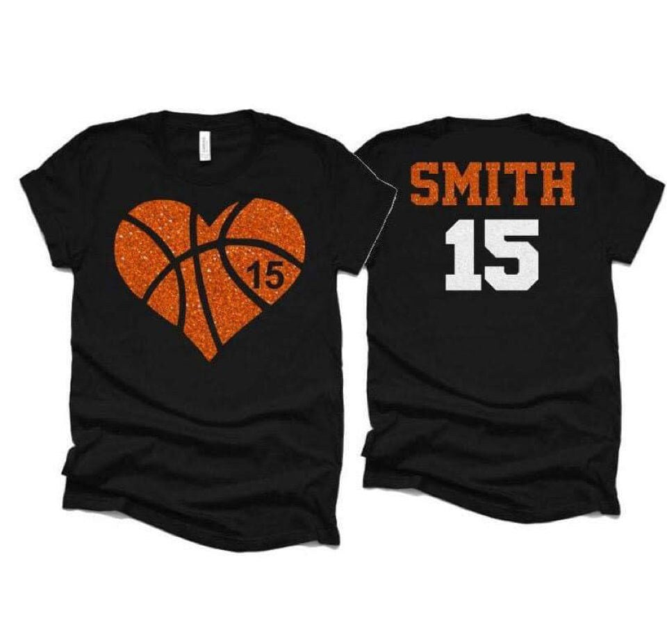 Basketball shirt with Heart