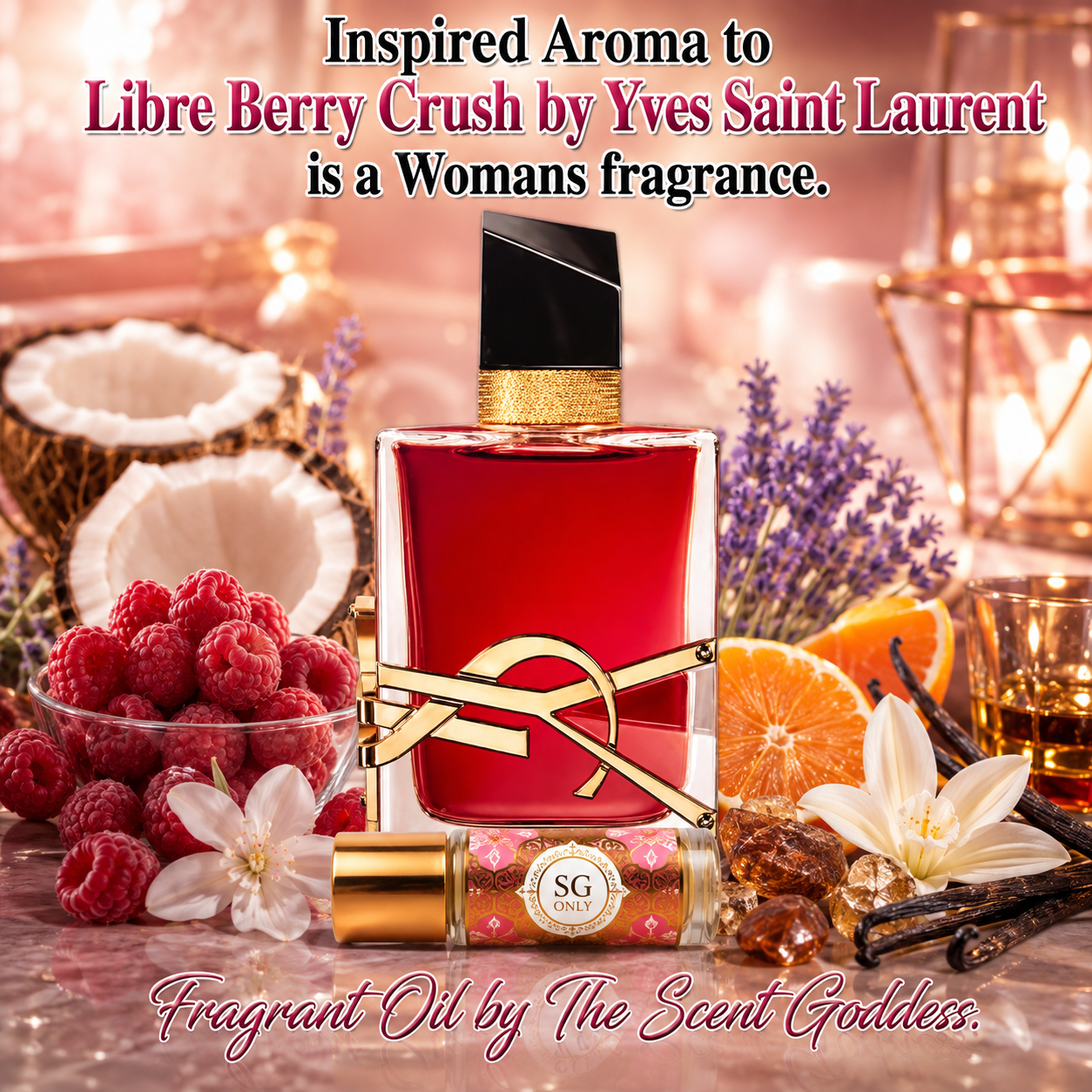 Libre Berry Crush *PREORDER* Inspired Aroma to Yves Saint Laurent for women fragrant oil