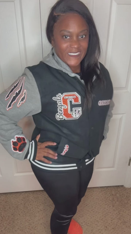 Bengals Customized Letterman Jacket