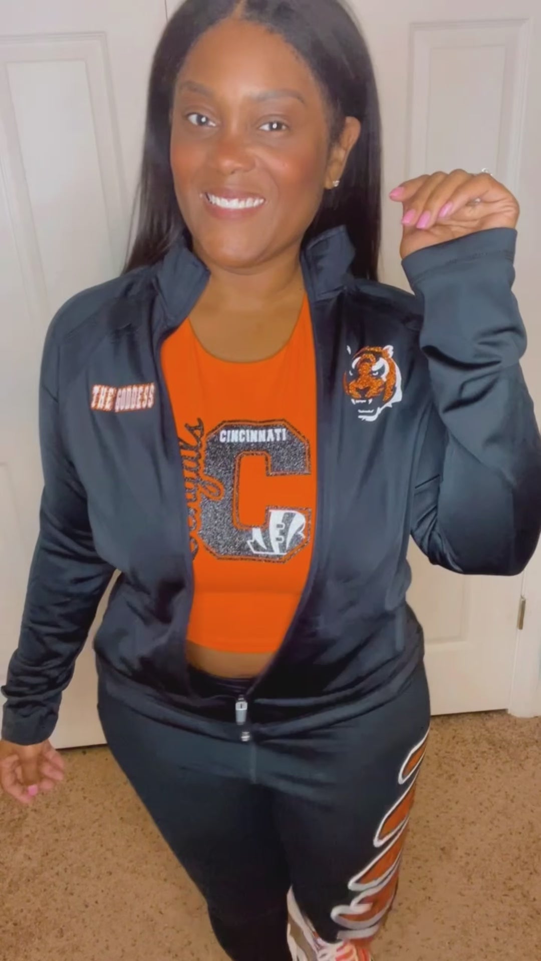 Bengals Ladies Track Suit NOT SOLD SEPERATLEY MUST PURCHASE JACKET AND PANT