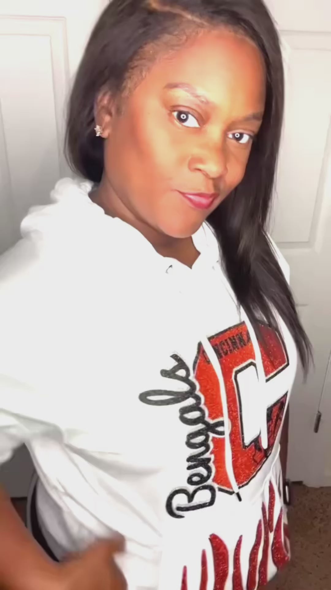Bengals Short Sleeve C Hoodie