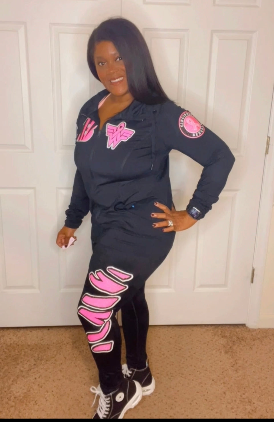 Pink Ribbon Bengalz Track Suit *Sold as a Set ONLY*